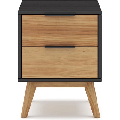 Marckeric Нощно шкафче от борова дървесина в естествен цвят Lavis - Marckeric (16321)