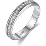Silenti Jewelry Сребърен пръстен "Обиколка" - 8 - 57мм (18.1мм диам. )
