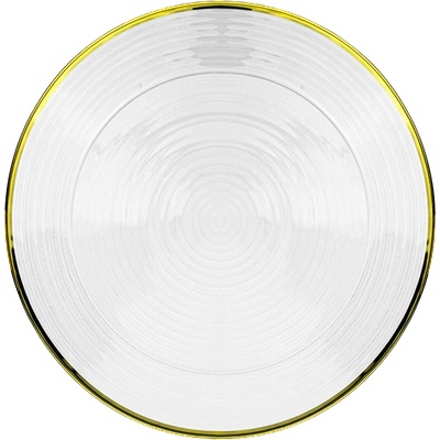Horecano HORECANO-CHARM-Подложна чиния стъкло Ø32.5xh2cm златен кант (AT723014-G) (0111245)