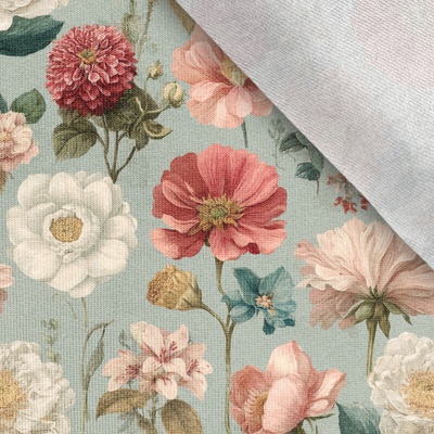 Takoy Teplákovina Takoy 150cm kvety romantic Blue Aima