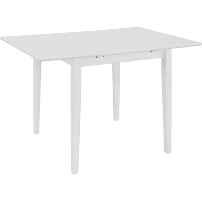 Petrashop Rozkládací bílý 80–120 x 80 x 74 cm MDF Bílá 247626