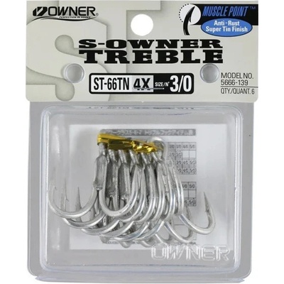 Owner Trojháček Stinger Treble ST66 vel. 4 5 ks