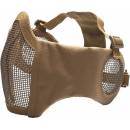 ! Strike Systems Strike Síťovaná ochranná maska s chráničem tváří a uší, písková