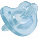 Dudlíky Chicco Physio silikon Soft bez BPA modrá s kroužkem