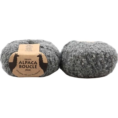 Drops Alpaca Bouclé 0517 šedá