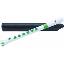 NUVO Recorder+ sopránová příčná flétna, bílo-zelená