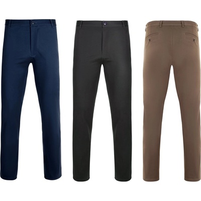 VL VISHNU. Unisex elastické chino kalhoty Černá