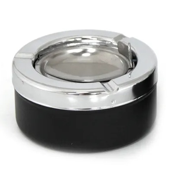 Image 1 of Horecano HORECANO-Пепелник ветроустойчив ЧЕРЕН Ø9хh4.5cm (BK-6008B) (0193690)