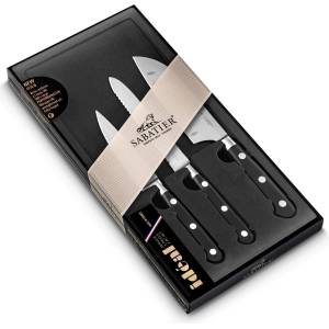 LION SABATIER Комплект ножове IDÉAL PRÉPARER, с нож Сантоку, 3 бр. , неръждаеми нитове, Lion Sabatier (LS892380)