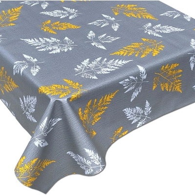 Impol Trade Obrus PVC 3581464 papradiny na sivom podklade návin 20 m x 140 cm