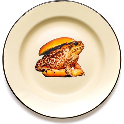 Seletti Чиния Seletti Wears Toiletpaper Frog емайлирана (16842)