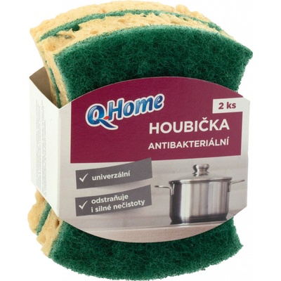 Q Home antibakteriálna hubka 2 ks