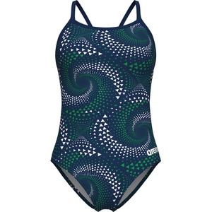 arena Дамски бански костюм Arena Women's Fireflow Swimsuit Lightdrop Back Swimsuit - Navy / Team Blue Green - размер 36 (EU) (150-5754-0614)