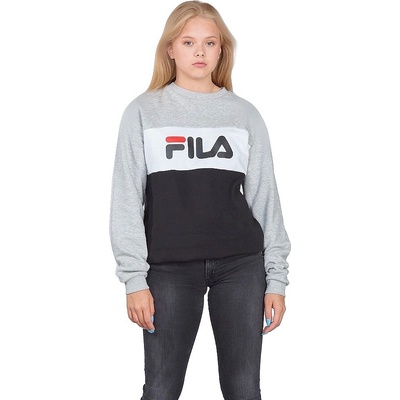 Fila Night Blocked Crew Light Gray Melange/Black/Bright White