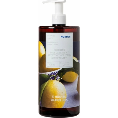 Korres Basil Lemon osvěžující sprchový gel 1000 ml
