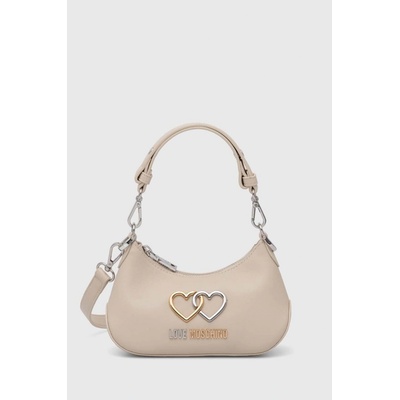 Love Moschino Kožená kabelka béžová JC4075PP1LL1000A