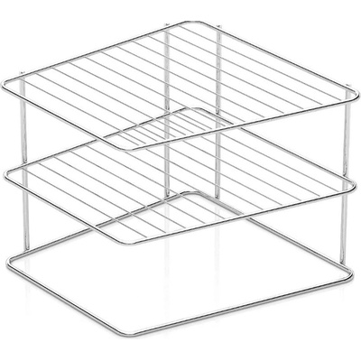 Tekno-Tel ПОСТАВКА-РАФТ tekno tel kb-091 , 2нива , 25*25*19см , хром (9999150020)