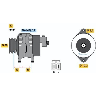 generátor BOSCH 0 986 040 561
