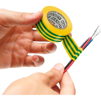 Handy PVC izolačná páska 19 mm x 10 m zelenožltá