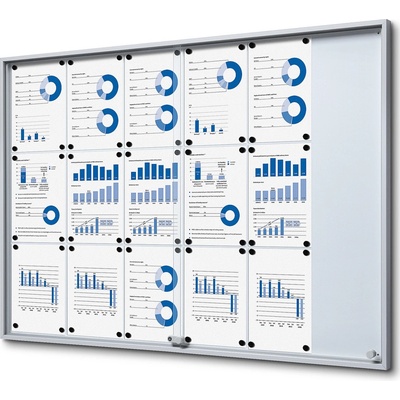 Jansen Display Interiérová vitrína 18 x A4 1346 x 948 mm