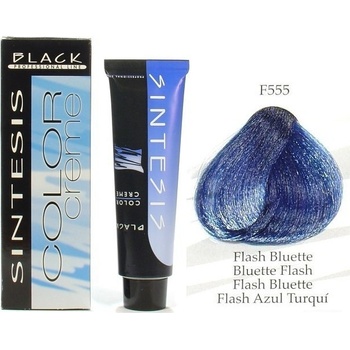 Black Sintesis Color Creme F555 výrazná modrá 100 ml