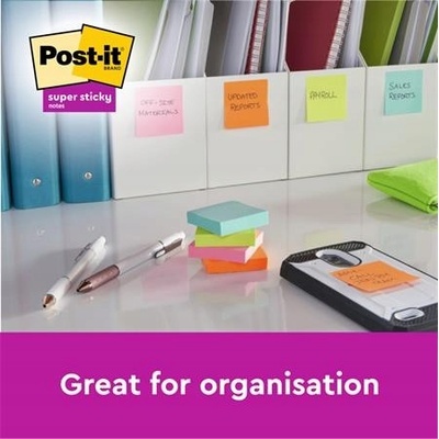 POST-IT Z-bločky Post-it Super Sticky OASIS, veľkosť 76x76 mm, 5 bločkov po 90