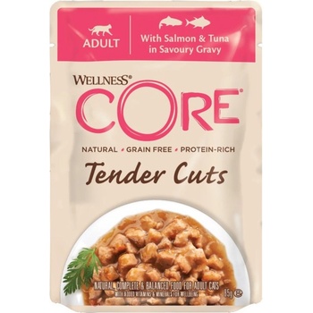 Wellness Cat Tender losos & tuniak v omáčke 85 g