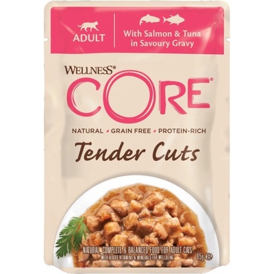 Wellness Cat Tender losos & tuniak v omáčke 85 g