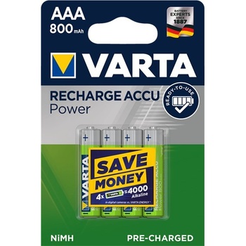 Varta Power AAA 800 mAh 4ks 56703101404