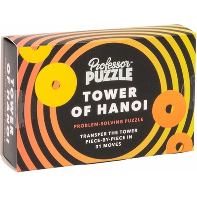 PROFESSOR PUZZLE Drevený hlavolam Hanojská veža