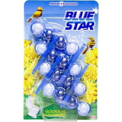 Blue Star Aktiv WC blok Šťastné zlaté hřebeny 4 x 50 g