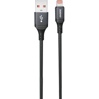 Dudao 3A 30W L3SL USB-A - Lightning Cable Braided 1.2m - Черен (L3SL)