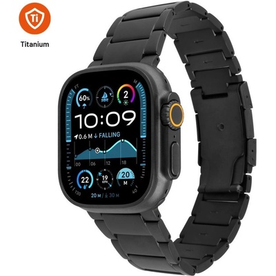 FIXED Титаниева каишка за Apple Watch 44/45/46/49 мм, черна FIXTST-434-BK (FIXTST-434-BK)
