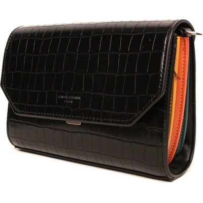 David Jones dámská pevná crossbody kabelka 6524-1 černá