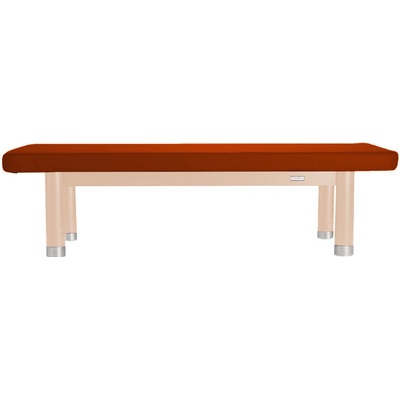 Clap Tzu Ambra Luxusné thajské masážne lehátko Thai Doplnky: bez doplnkov Farba čalúnenia: PU mandarinková (mandarine) Farba konštrukcie: lakovaný buk 202 x 115 cm 60 kg 13 farieb