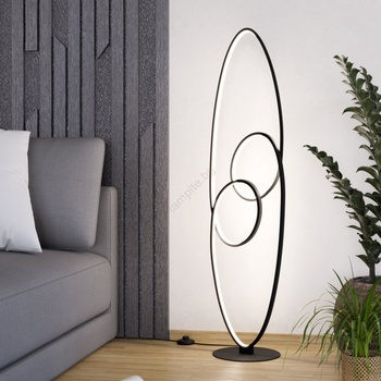 EGLO 901015 - LED Лампион GIANELLA LED/38W/230V 3000K черен (EG901015)