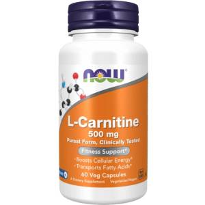 NOW L-Carnitine 500 mg | Carnipure® [60 капсули]