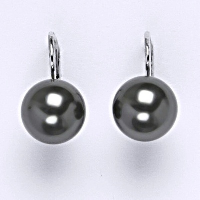 Čištín 162367578 . šperk. Swarovski perly dark gray NK 1183