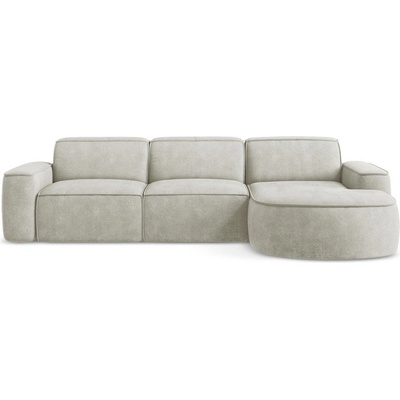 makamii Кремав шенилов ъглов диван (десен ъгъл) Omao - Makamii (OMAO_RC_M_61_P1_C6)
