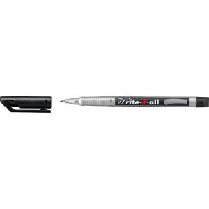 STABILO Алкохолен маркер, 0, 4 мм, коничен, STABILO "Write-4-all", черен 166/46 (166/46)