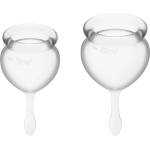 SATISFYER менструална чашка Satisfyer Feel Good прозрачна опаковка от 2 броя