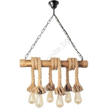 Brilagi - Пендел KOS 6xE27/60W/230V бук (BG2038)