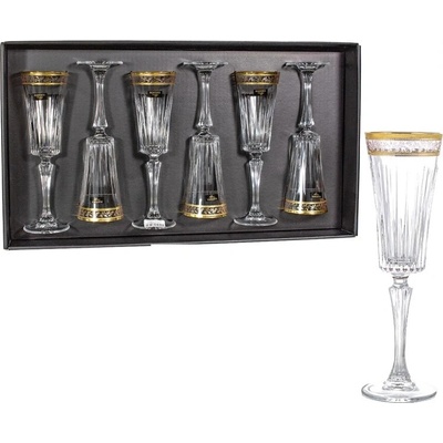 BOHEMIA PRESTIGE BOHEMIA PRESTIGE DORATO SKLENICE NA ŠAMPAŇSKÉ 6 x 210 ml
