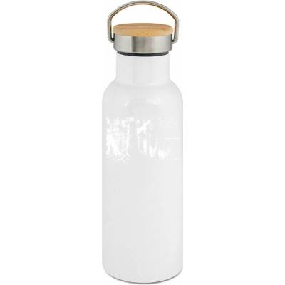 123TRIKO termoska Les kódu, bílý tisk 500 ml