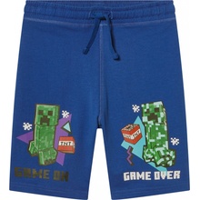 chlapecké kraťasy Minecraft modrá