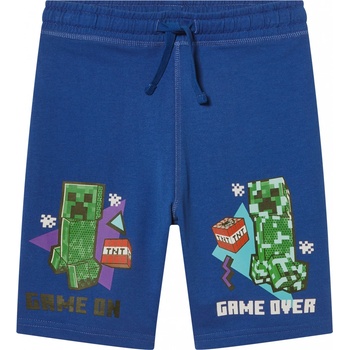 chlapecké kraťasy Minecraft modrá