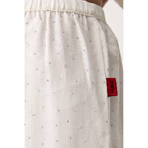HUGO долнище на пижама дамско с вискоза rhinestones pants (50570411)