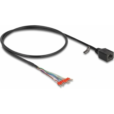 Delock 88005 RJ45 CAT 5e 0,5m černý