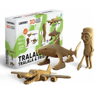 Cartonic 3D PUZZLE TRALALERO 3v1, 511 ks