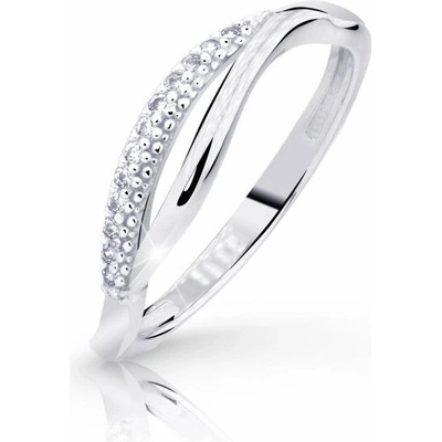 Cutie Diamonds prsteň z bieleho zlata s diamantmi DZ8054 10 X 2
